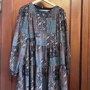 Frank and Oak Paisley Patchwork Dress